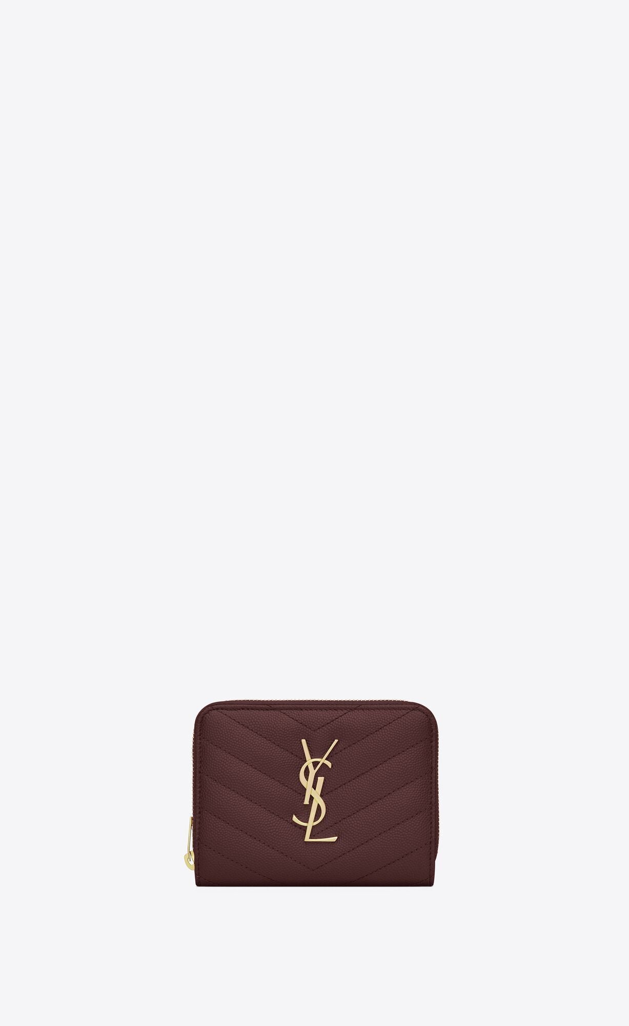MONOGRAMクリムゾンテクスチャキルティングレザーショートジップ財布