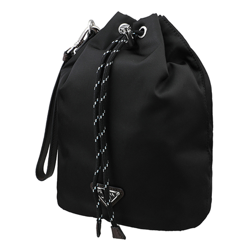 ★送料関税込★PRADA スピードロック Re-Nylon xレザー ポーチ