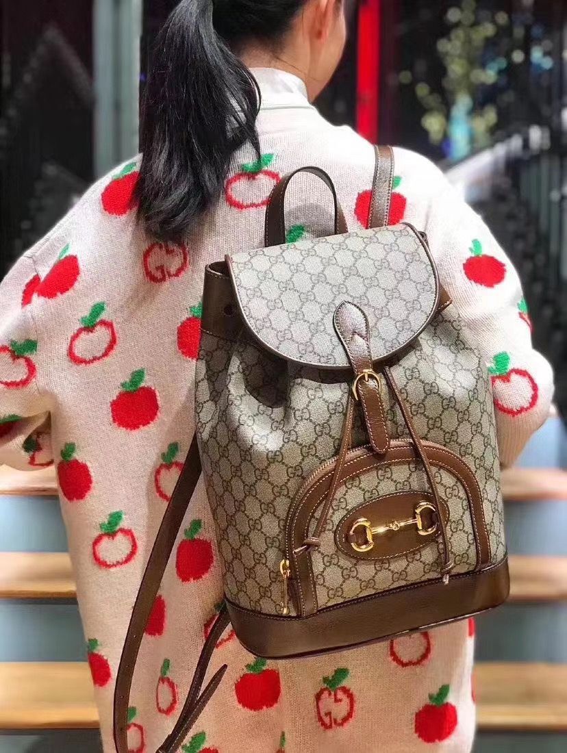 GG(グッチ) 1955 Horsebit バックパックBackpack GG Premium Canvas