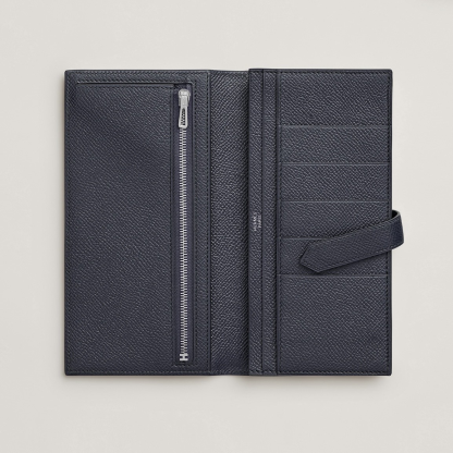 人気 定番 HERMES エルメス ベアンスフレ ブルーインディゴ 財布