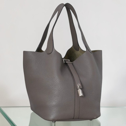【Hermes】ピコタンロック 22 MM グレー シルバー金具・中古