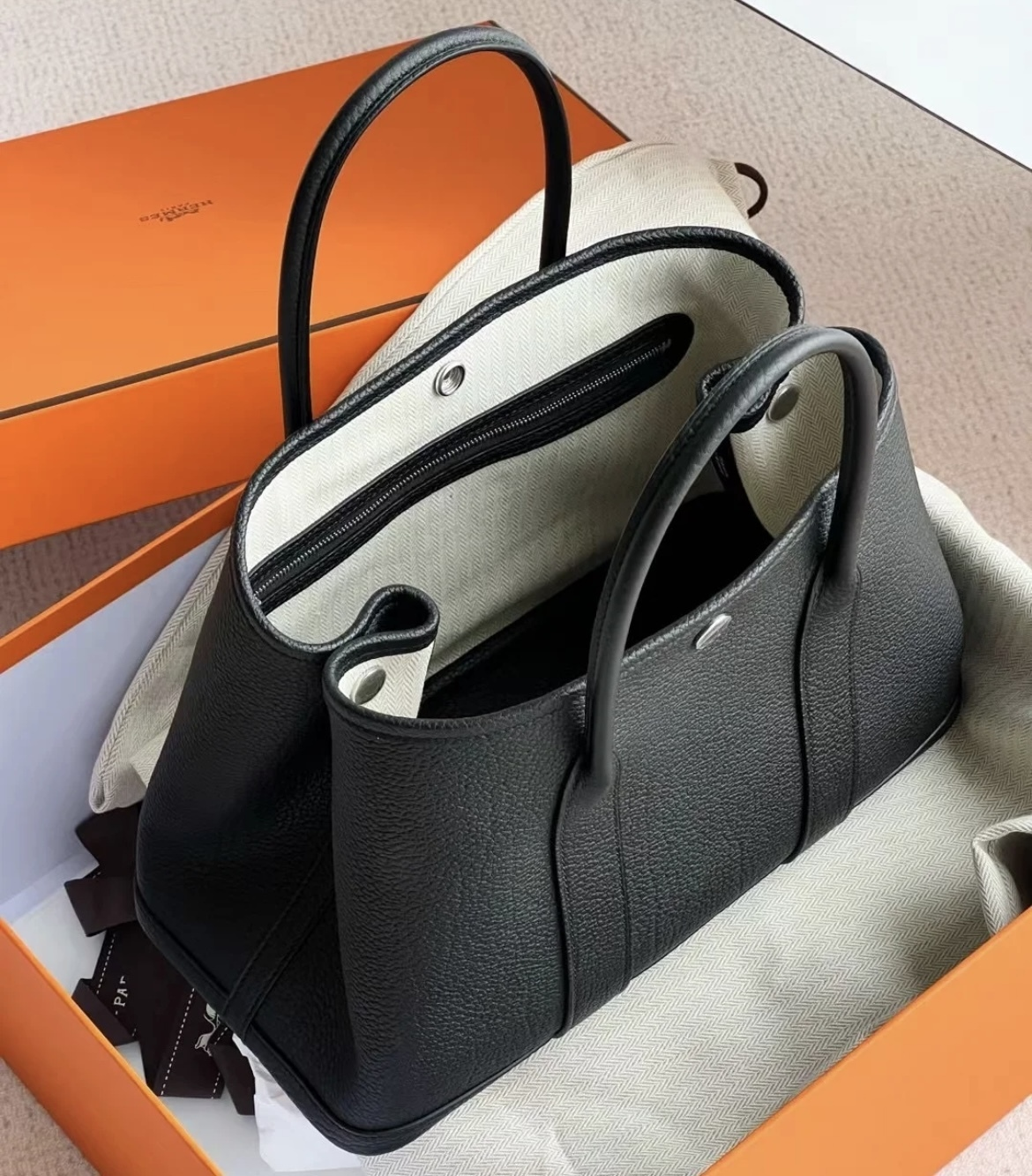 【上品カジュアル】HERMES ガーデンパーティー30 TPM トート