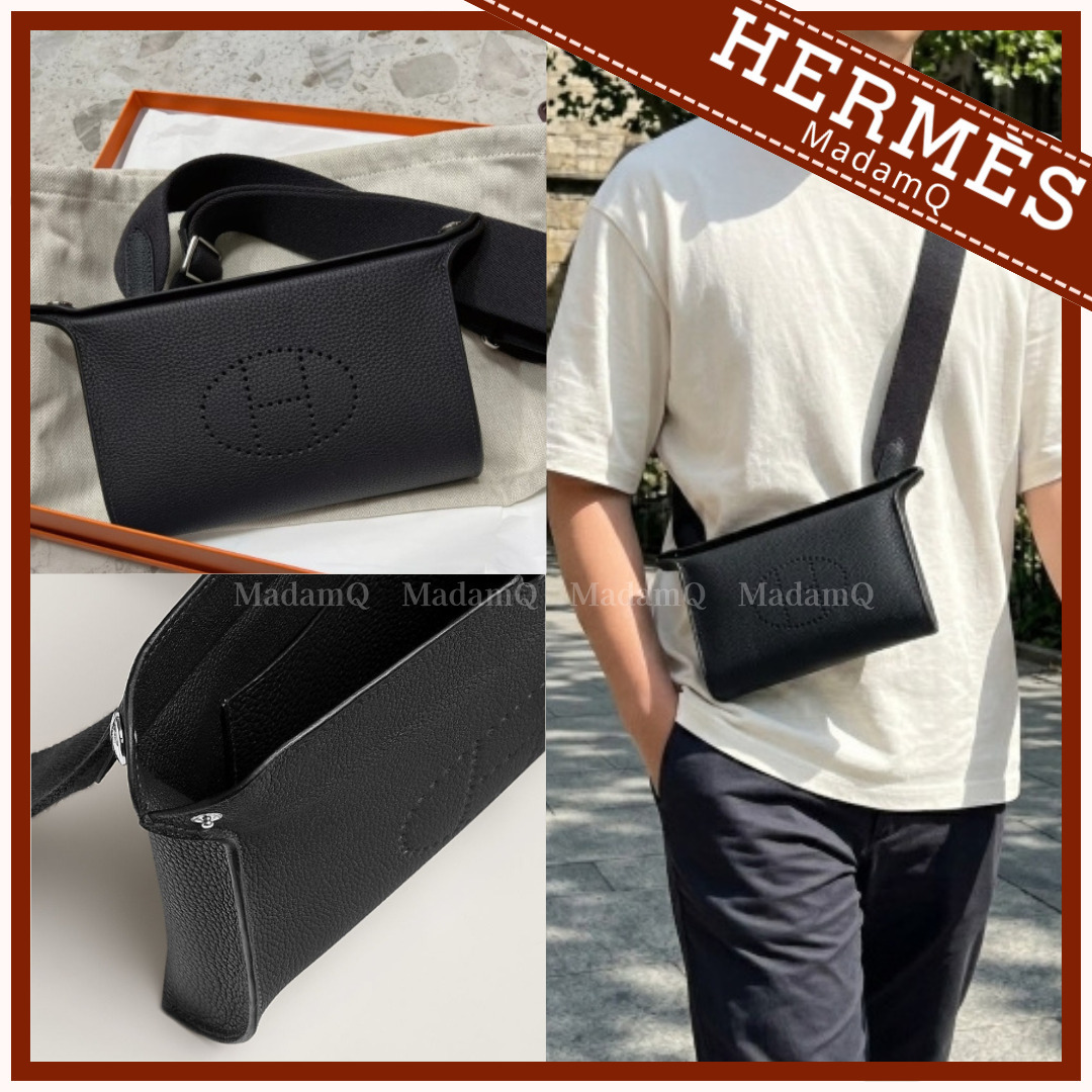 カジュアルな服装も上品に♪HERMES ヴィドポッシュ ブラック