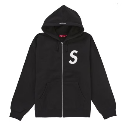 【Supreme】Sロゴ ジップアップ スウェット フード パーカー
