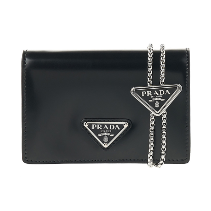 関税負担なし☆PRADA ロゴショルダーストラップカードホルダー
