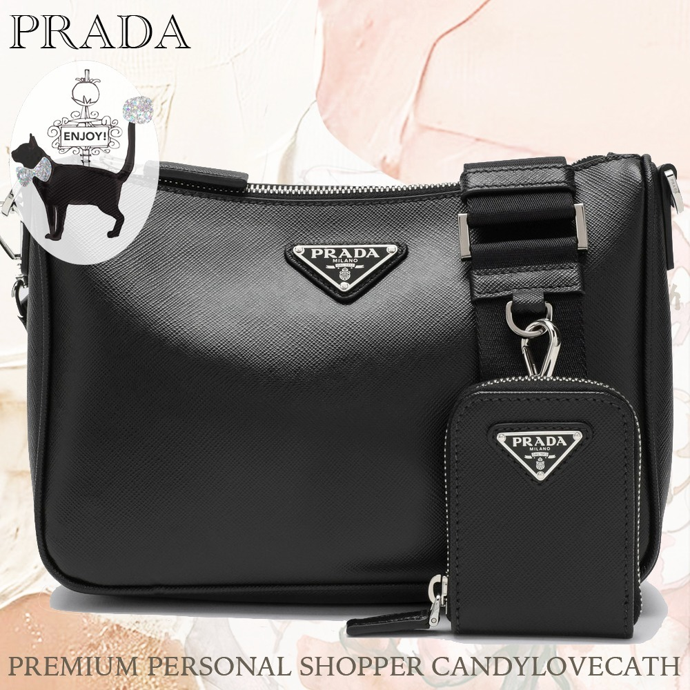 PRADA サフィアーノレザー ショルダーバッグ