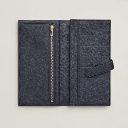 人気 定番 HERMES エルメス ベアンスフレ ブルーインディゴ 財布