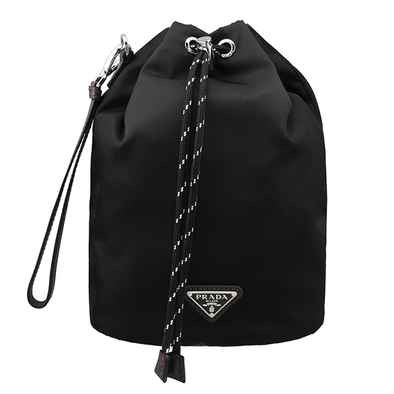 ★送料関税込★PRADA スピードロック Re-Nylon xレザー ポーチ