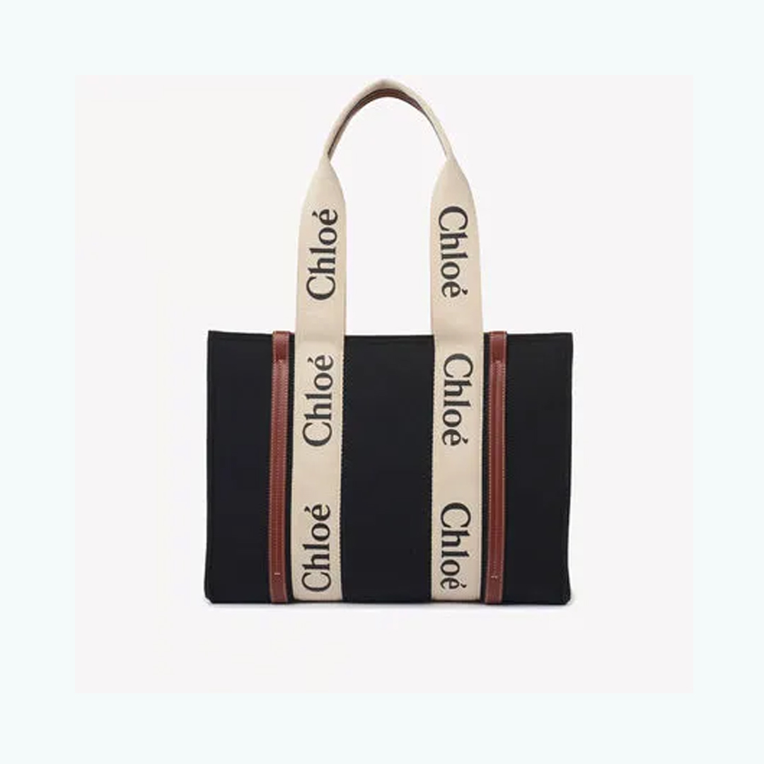 【Chloe】　WOODY　ミディアムトートバッグ