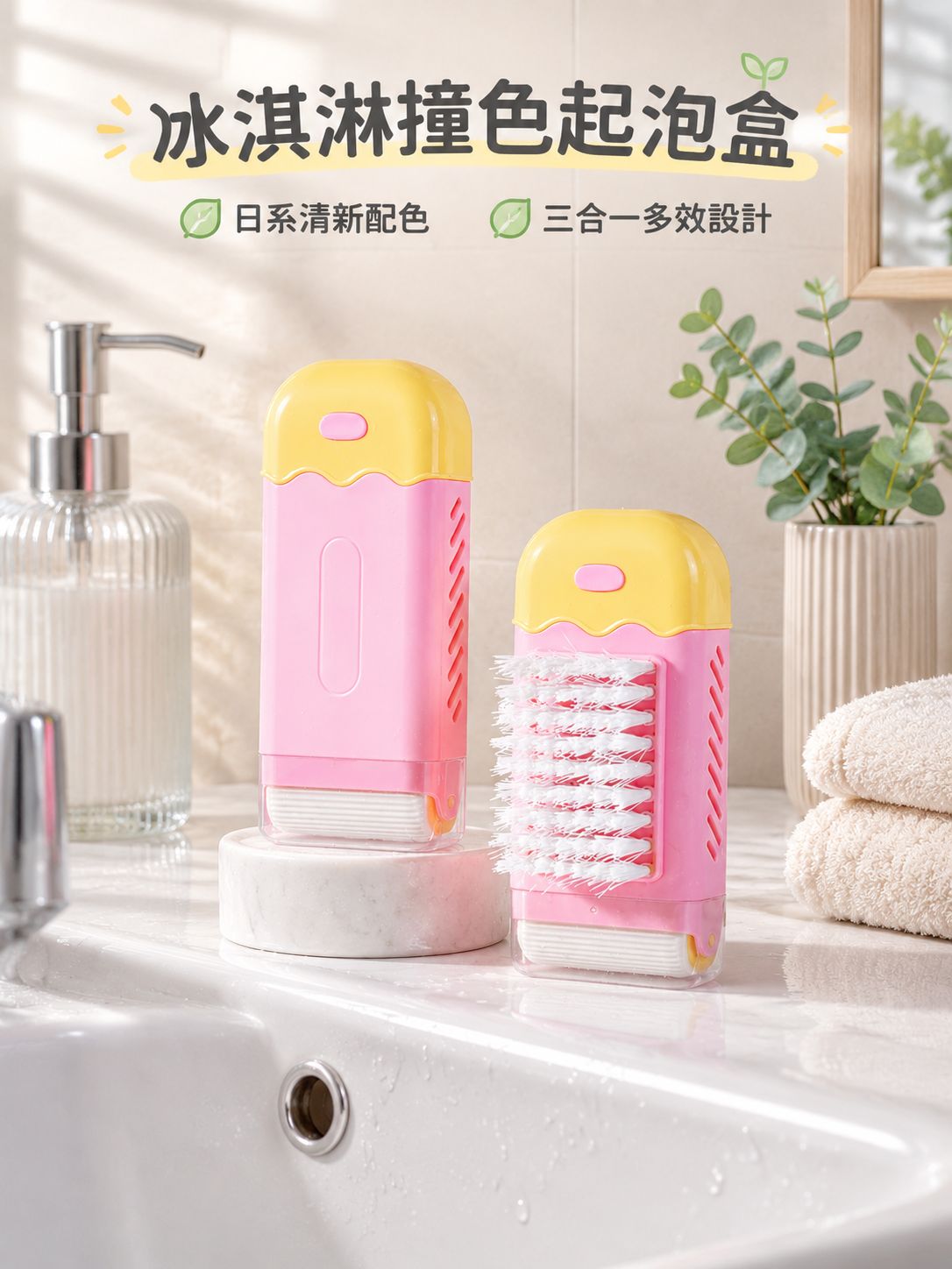 手提式三合一肥皂起泡盒
