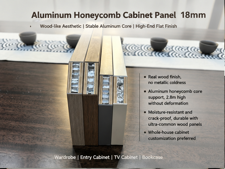 Aluminum Honeycomb Cabinet Panel （18mm）