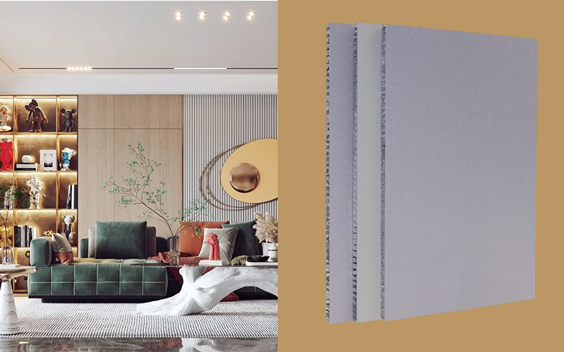 Scratch-Resistant Aluminum-Wood Honeycomb Cabinet Panel