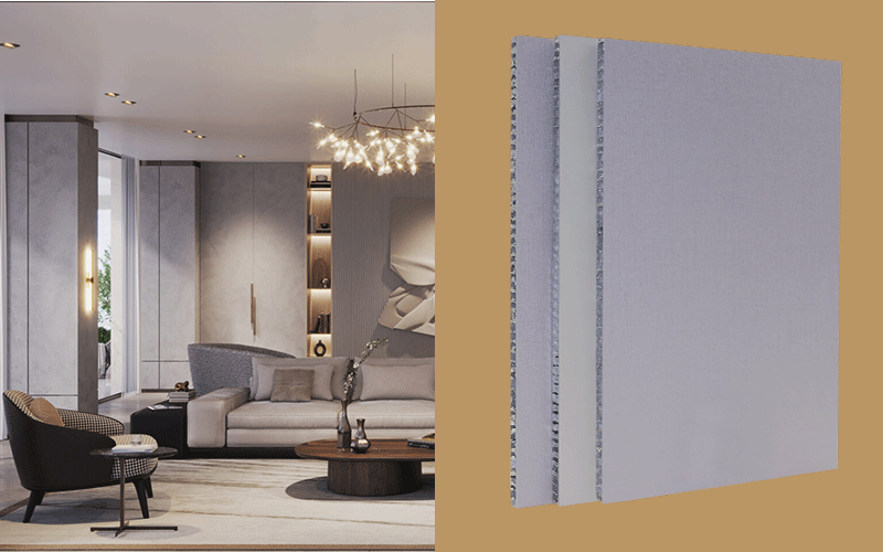 Scratch-Resistant Aluminum-Wood Honeycomb Cabinet Panel