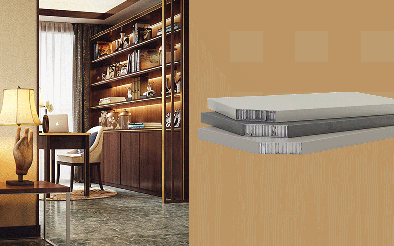 Scratch-Resistant Aluminum-Wood Honeycomb Cabinet Panel