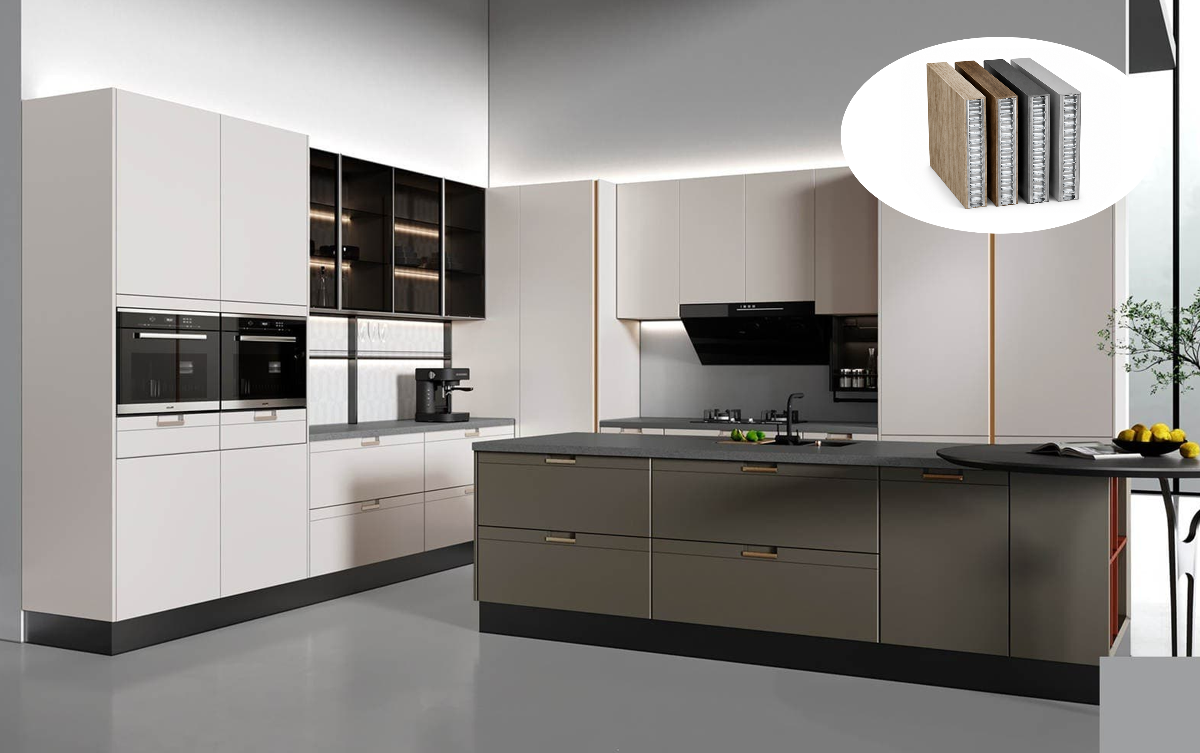 Aluminum Honeycomb Cabinet Panel （18mm）