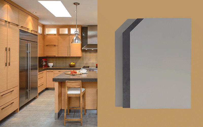 Scratch-Resistant Aluminum-Wood Honeycomb Cabinet Panel