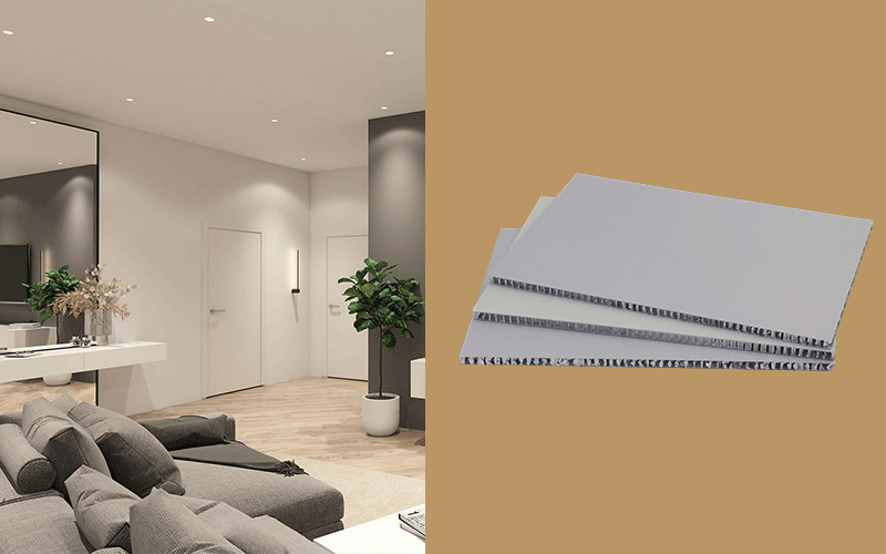 High-Strength Spray-Coated Aluminum Honeycomb Panels