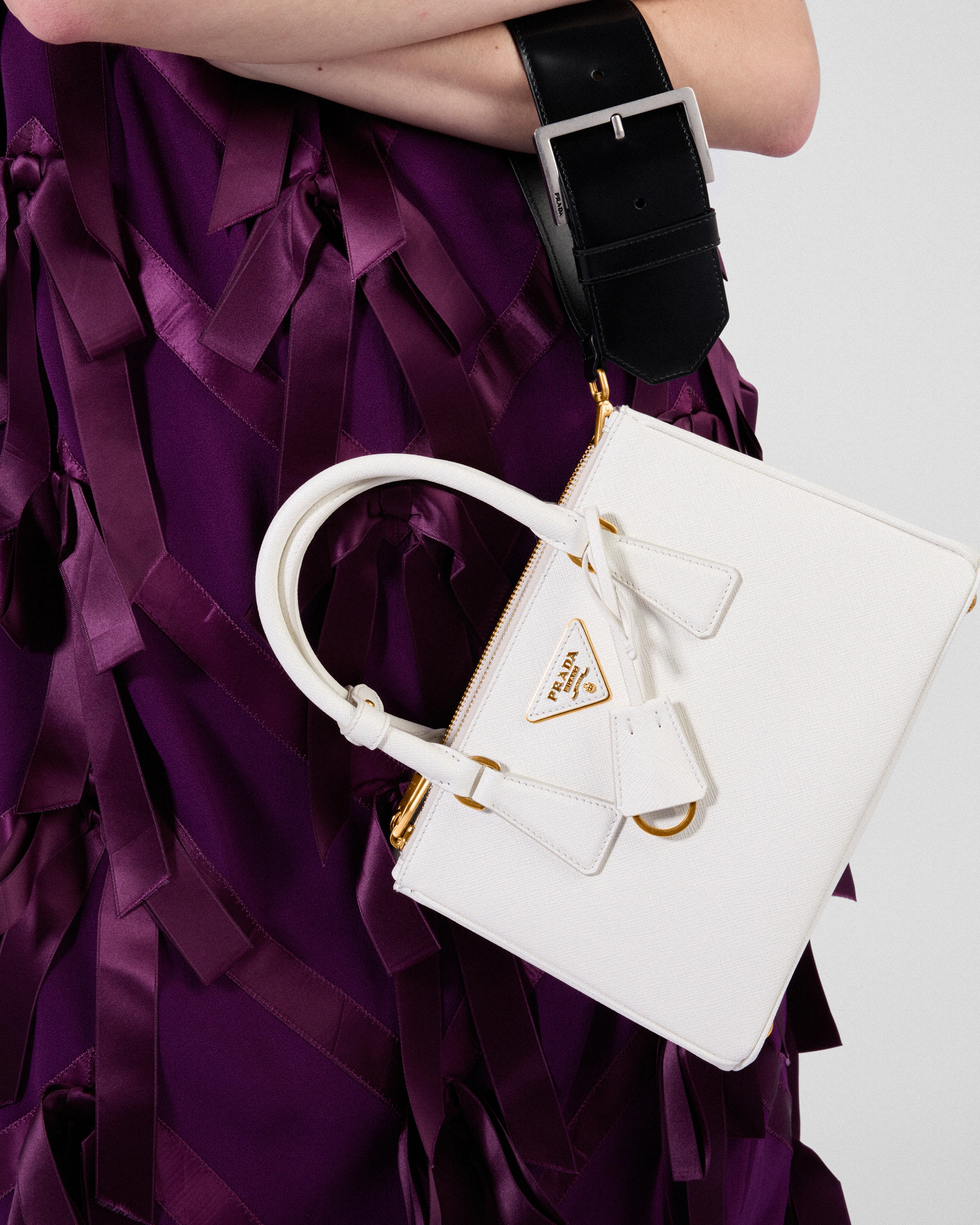 【入手困難】PRADA ガレリア 本革レザー スモール ハンドバッグ Galleria