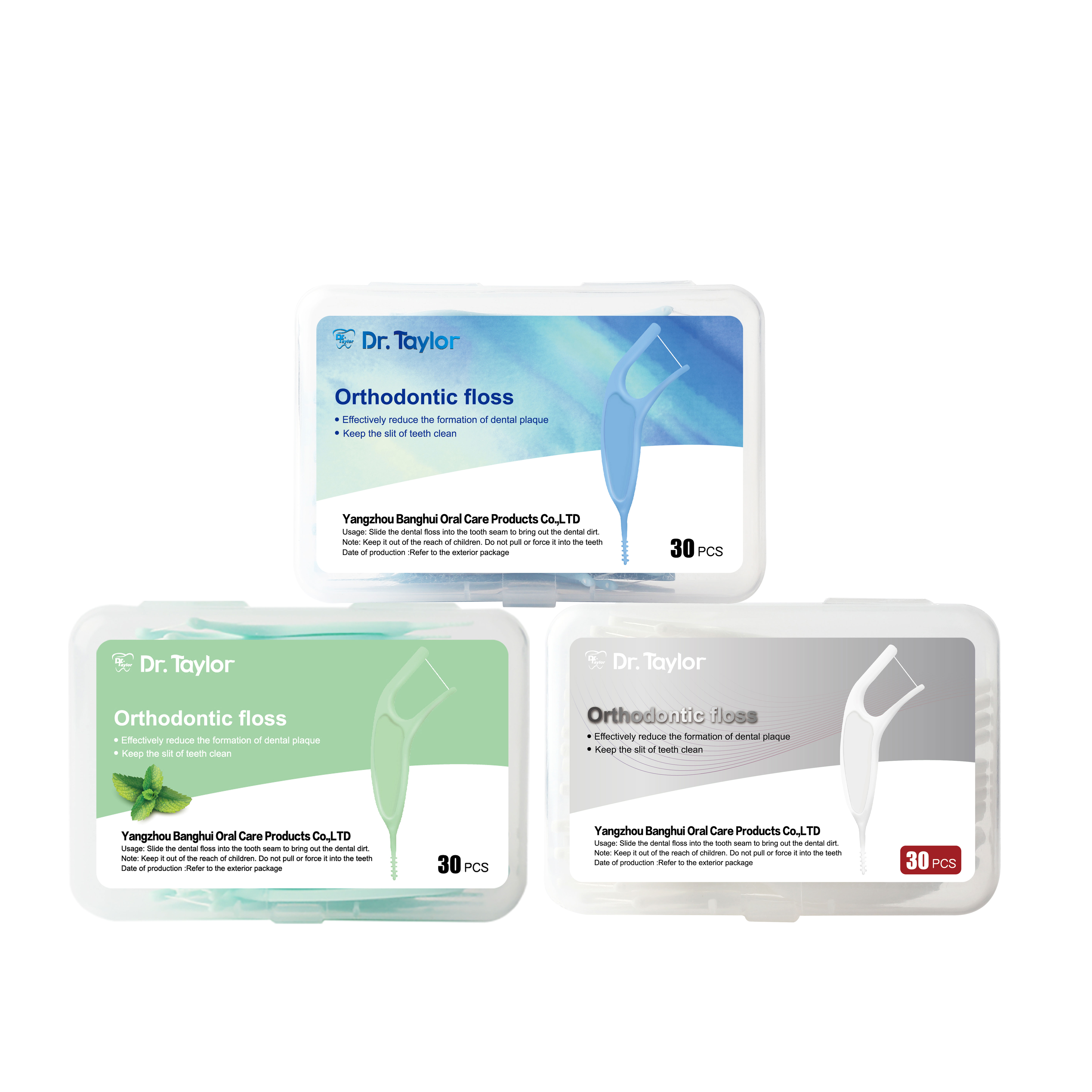 Orthodontic Dental Floss Picks 50pcs/Box – Ready Stock | Low MOQ Custom Logo & Packaging