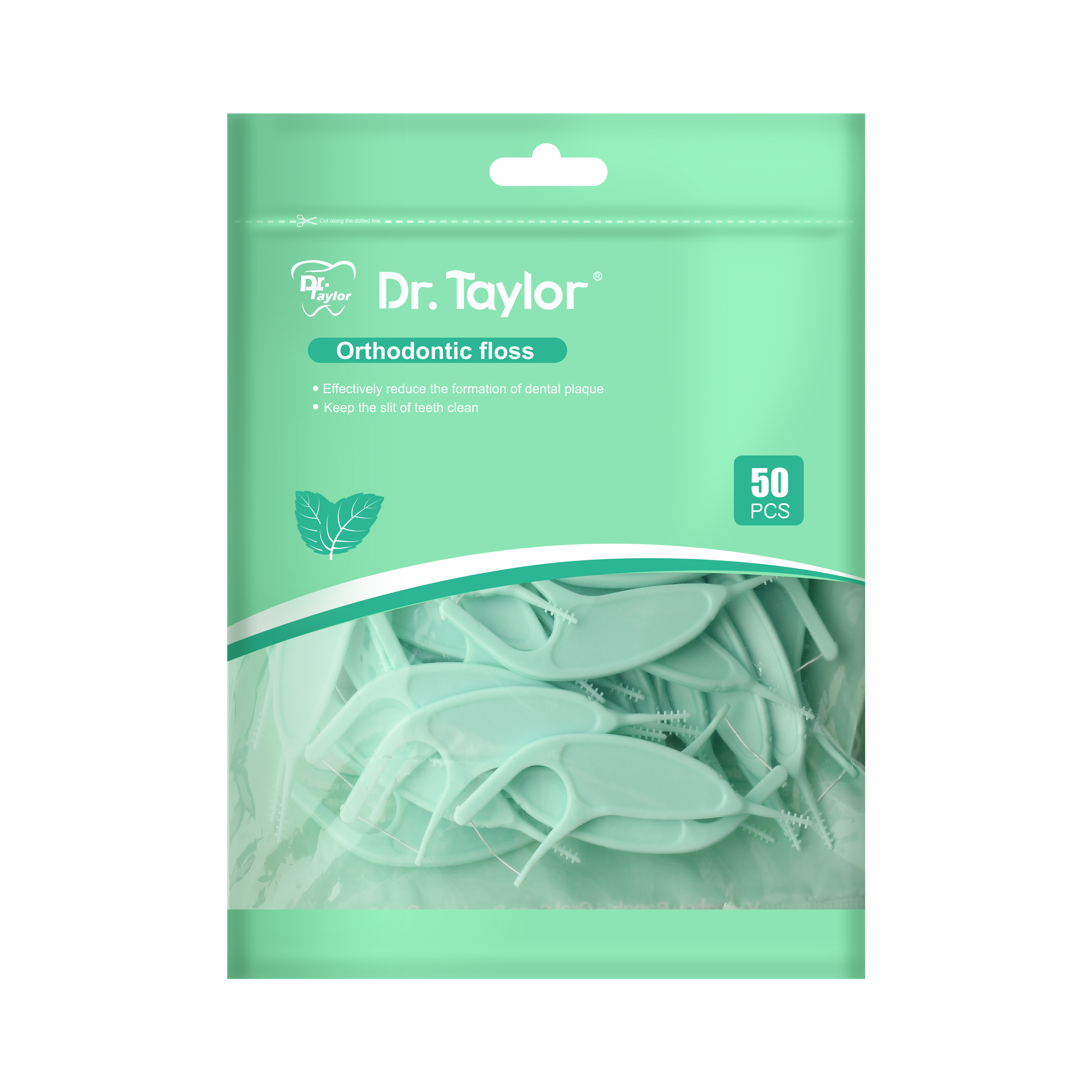 Orthodontic Dental Floss Picks 50pcs/Bag– Ready Stock | Low MOQ Custom Logo & Packaging