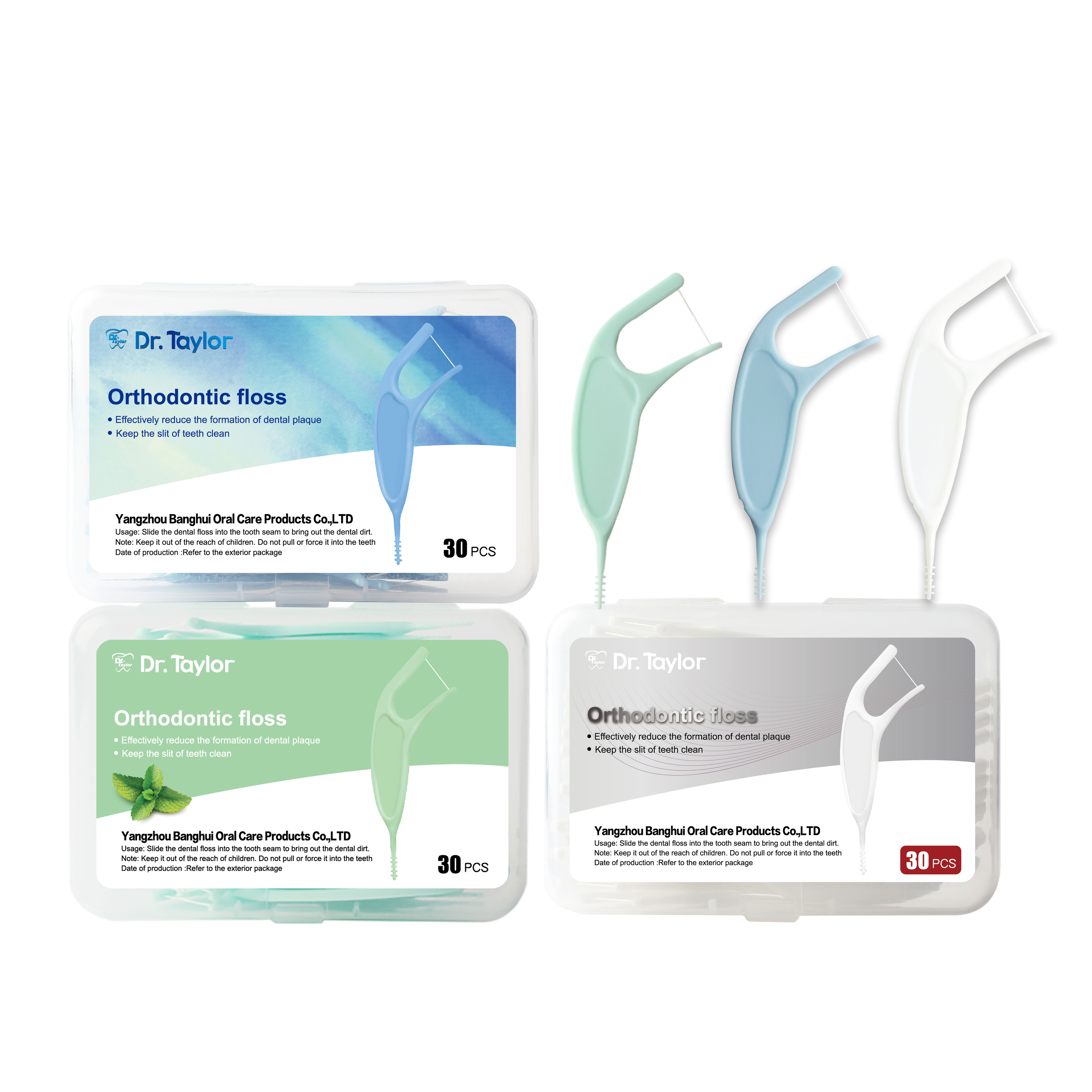 Orthodontic Dental Floss Picks 50pcs/Box – Ready Stock | Low MOQ Custom Logo & Packaging