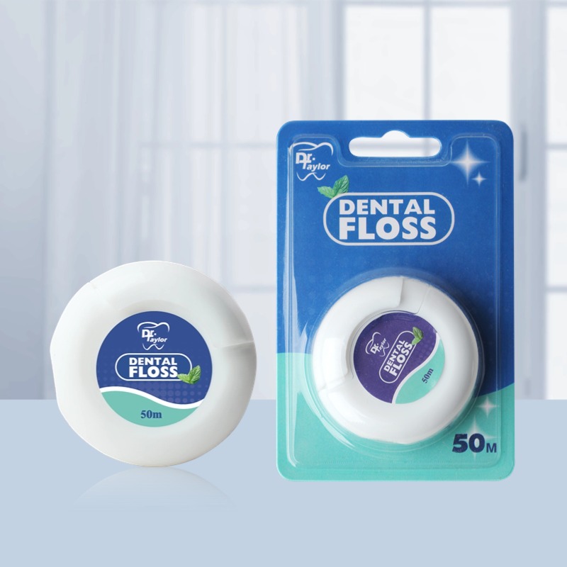 Customisable, private-label portable nylon or polymer ultra-fine dental floss rolls