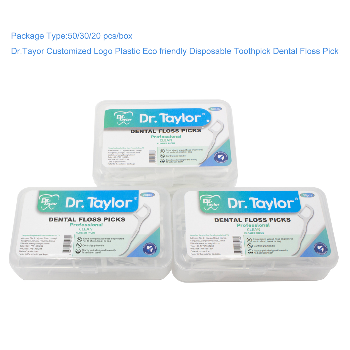 Wholesale UHMWPE Dental Floss Picks