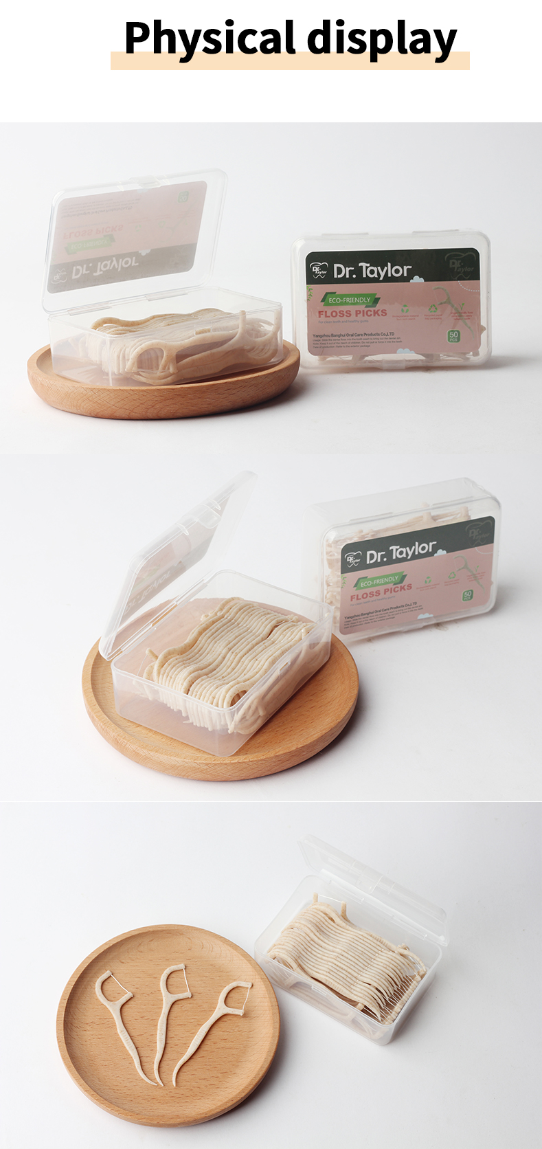 Eco-Friendly Wheat Straw Floss Picks – Sustainable Dental Floss Sticks, Plastic-Reduced Oral Care for Everyday Cleaning