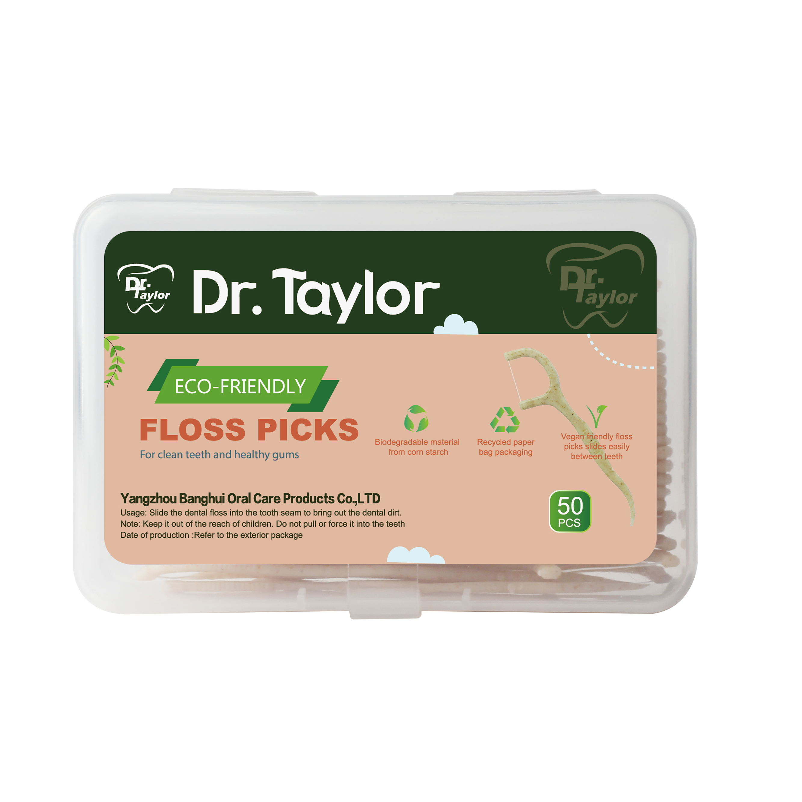 Eco-Friendly Wheat Straw Floss Picks – Sustainable Dental Floss Sticks, Plastic-Reduced Oral Care for Everyday Cleaning