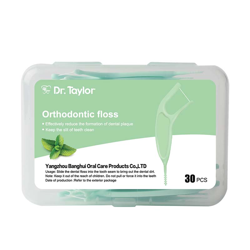 Orthodontic Dental Floss Picks 30pcs/Box – Ready Stock | Low MOQ Custom Logo & Packaging