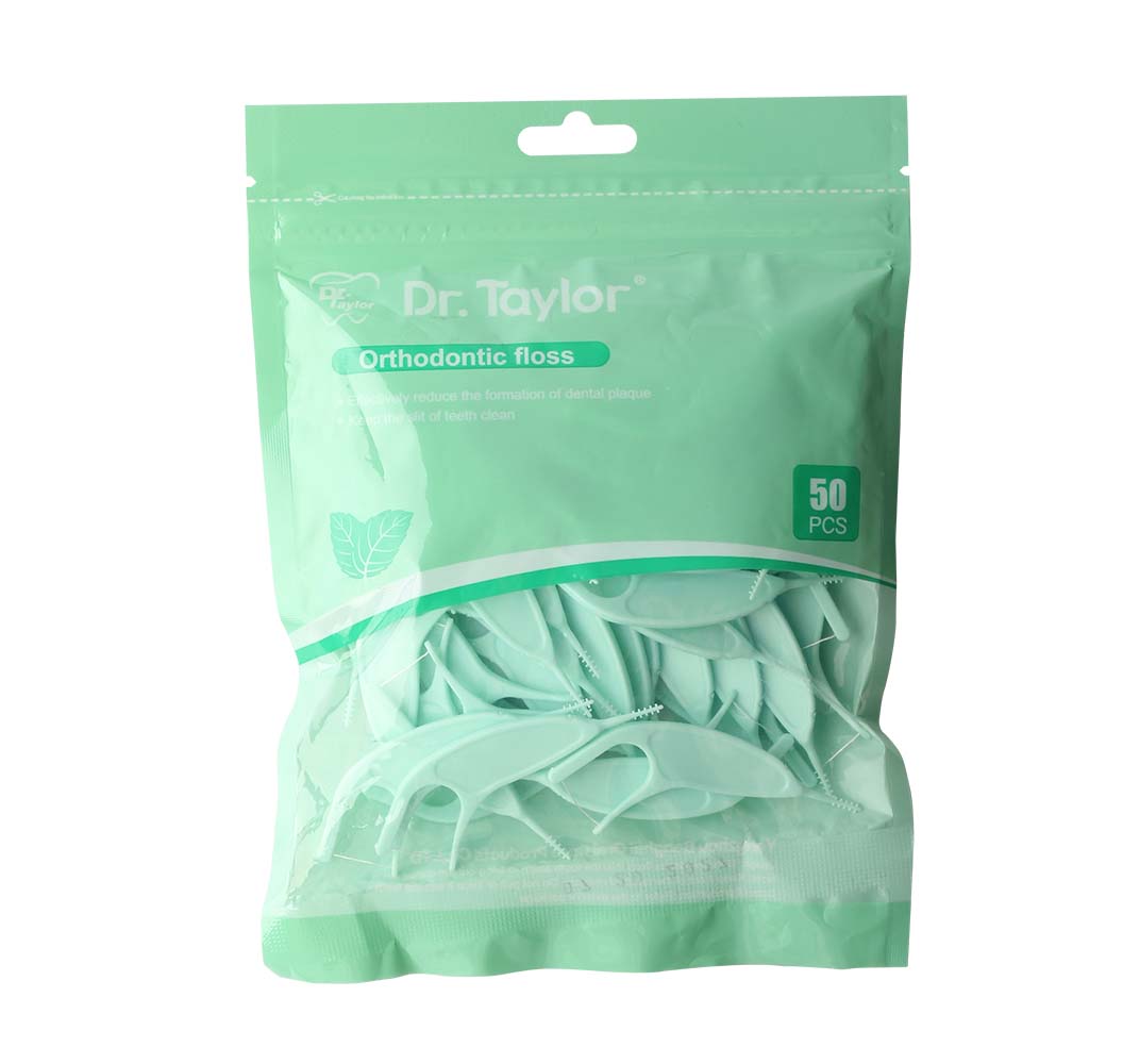 Orthodontic Dental Floss Picks 50pcs/Bag– Ready Stock | Low MOQ Custom Logo & Packaging