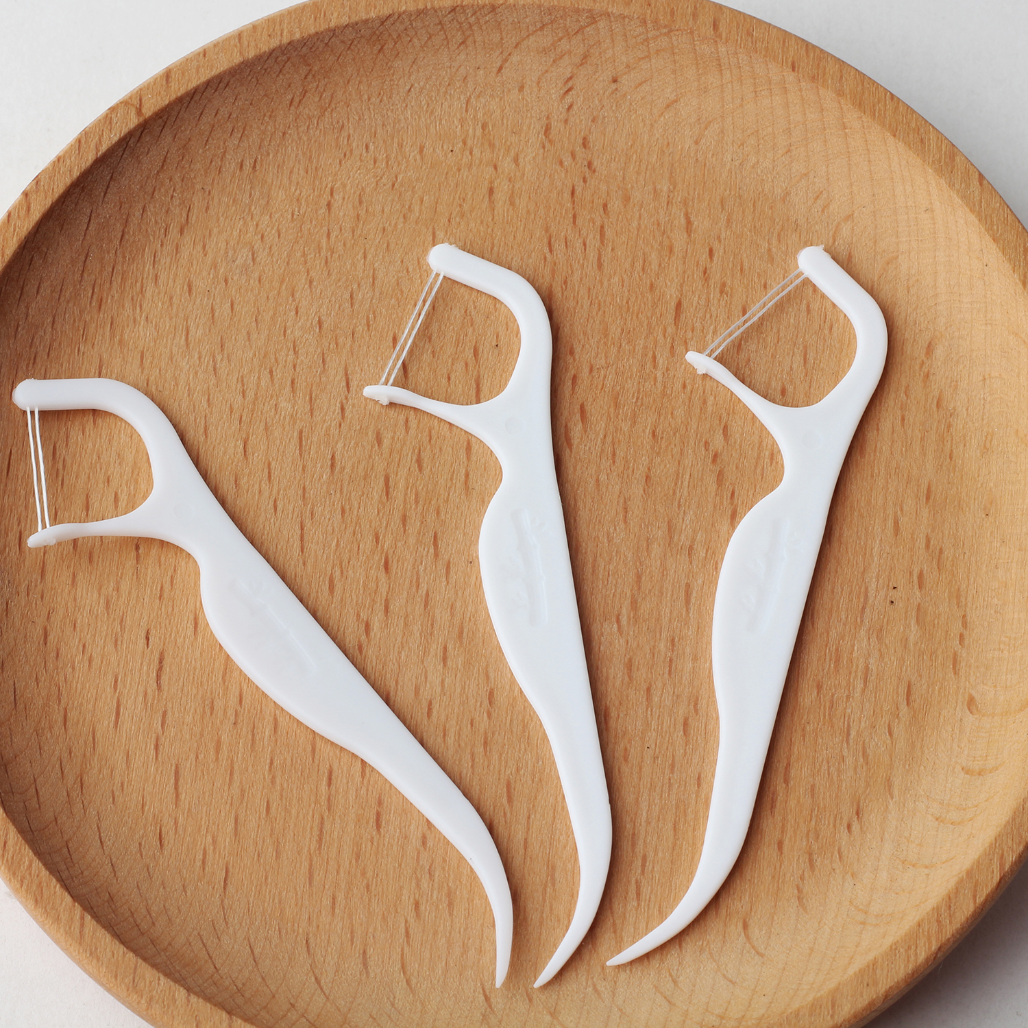 Double-Line Dental Floss Picks 50pcs/Box – Ready Stock | Low MOQ Custom Logo & Packaging