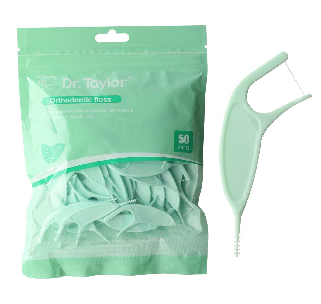 Orthodontic Dental Floss Picks 50pcs/Bag– Ready Stock | Low MOQ Custom Logo & Packaging