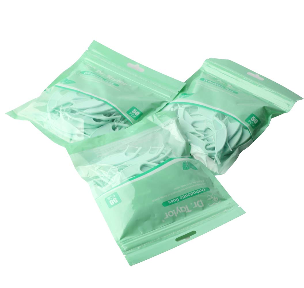 Orthodontic Dental Floss Picks 50pcs/Bag– Ready Stock | Low MOQ Custom Logo & Packaging