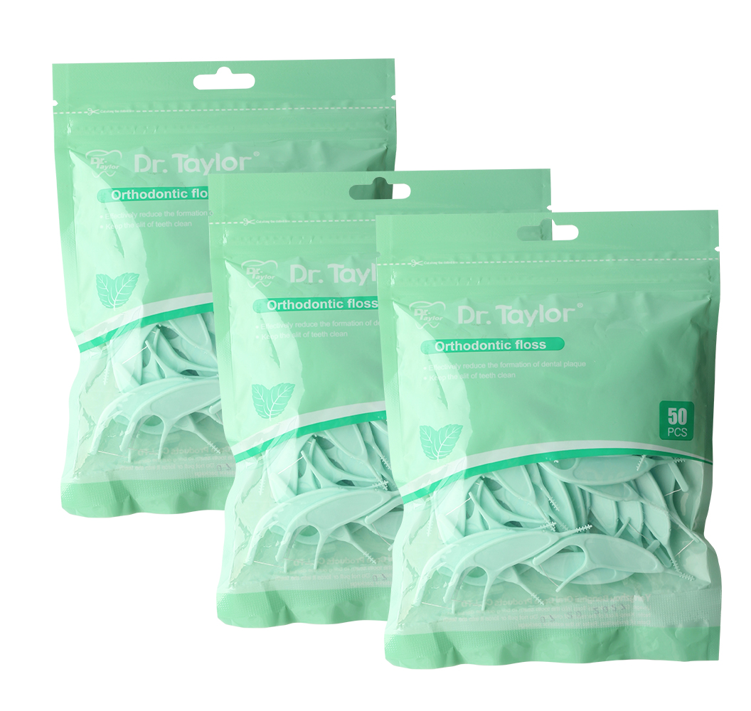 Orthodontic Dental Floss Picks 50pcs/Bag– Ready Stock | Low MOQ Custom Logo & Packaging