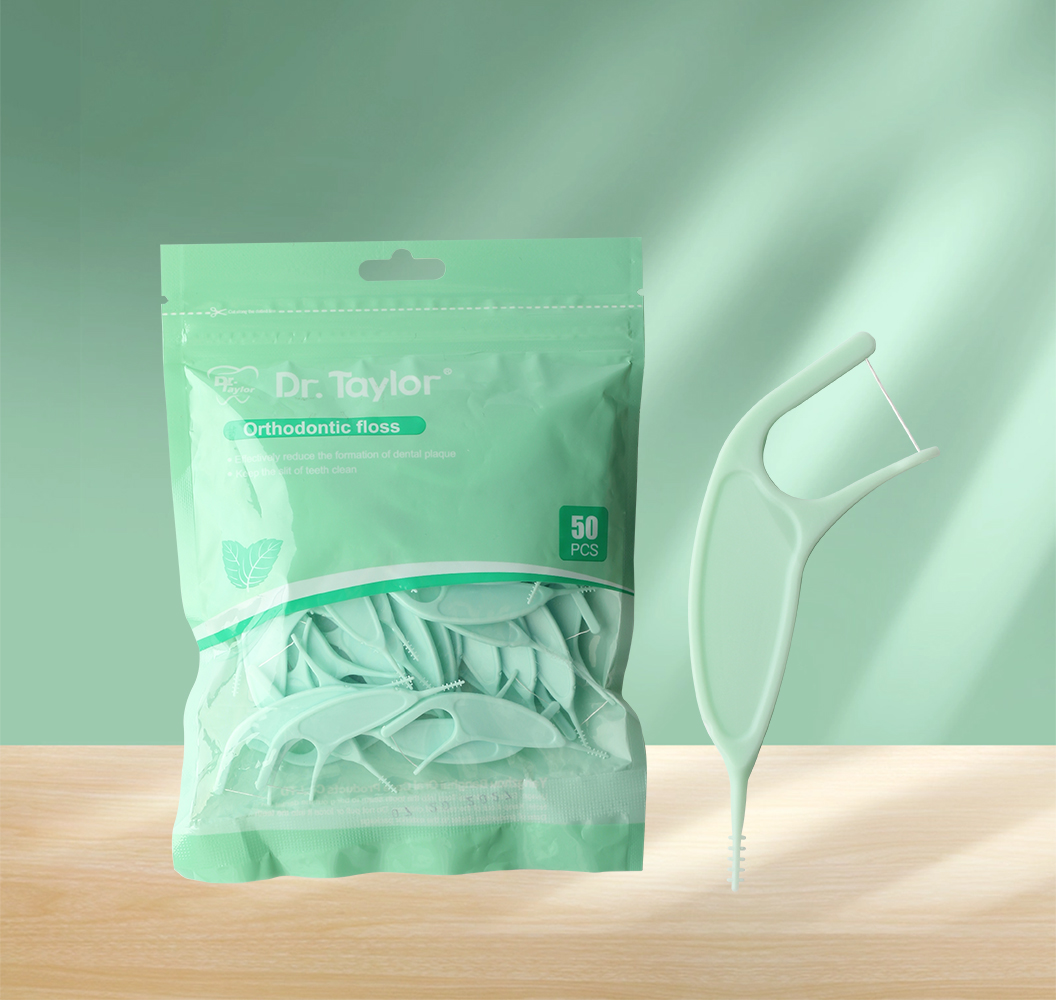 Orthodontic Dental Floss Picks 50pcs/Bag– Ready Stock | Low MOQ Custom Logo & Packaging