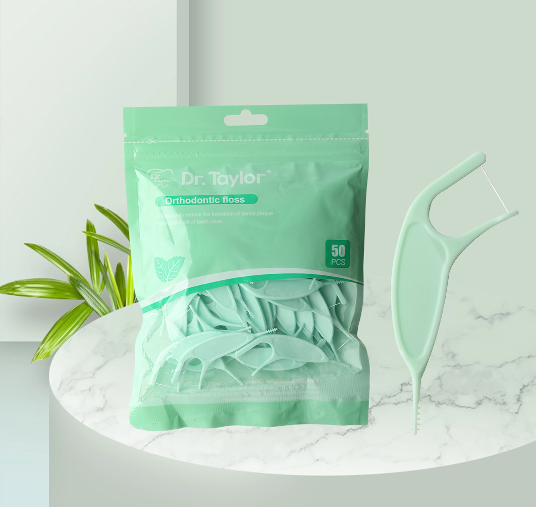 Orthodontic Dental Floss Picks 50pcs/Bag– Ready Stock | Low MOQ Custom Logo & Packaging