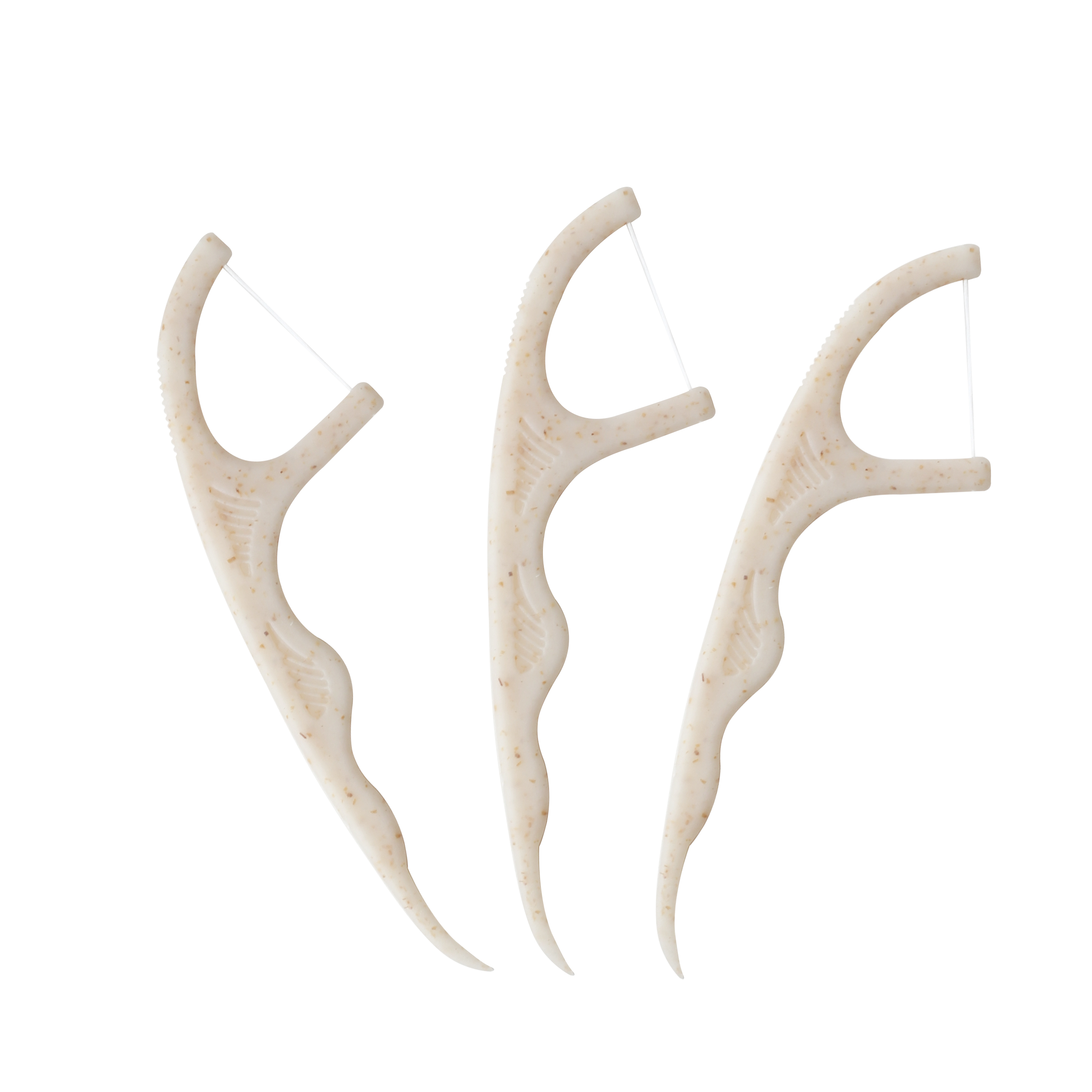 Eco-Friendly Wheat Straw Dental Floss Picks – Biodegradable Floss Sticks, OEM ODM Private Label Custom Logo Packaging