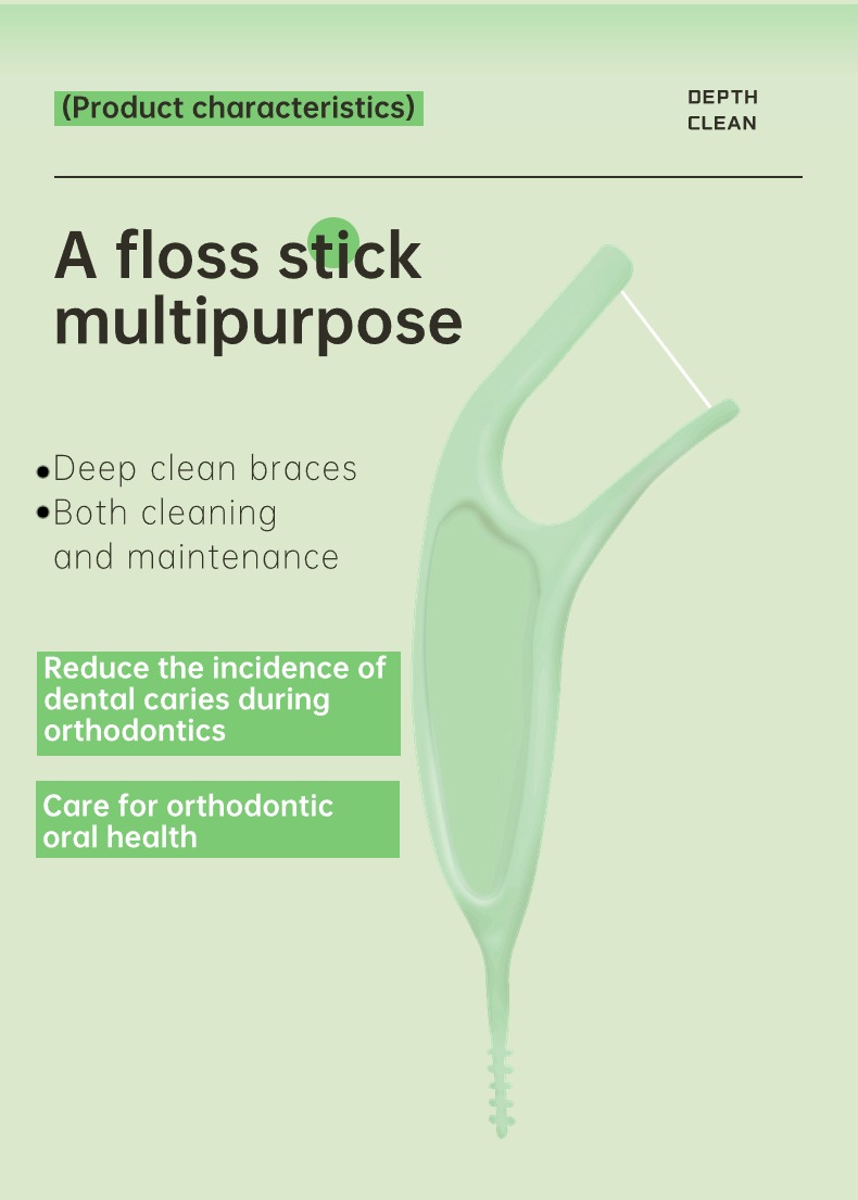 Orthodontic Dental Floss Picks 50pcs/Bag– Ready Stock | Low MOQ Custom Logo & Packaging