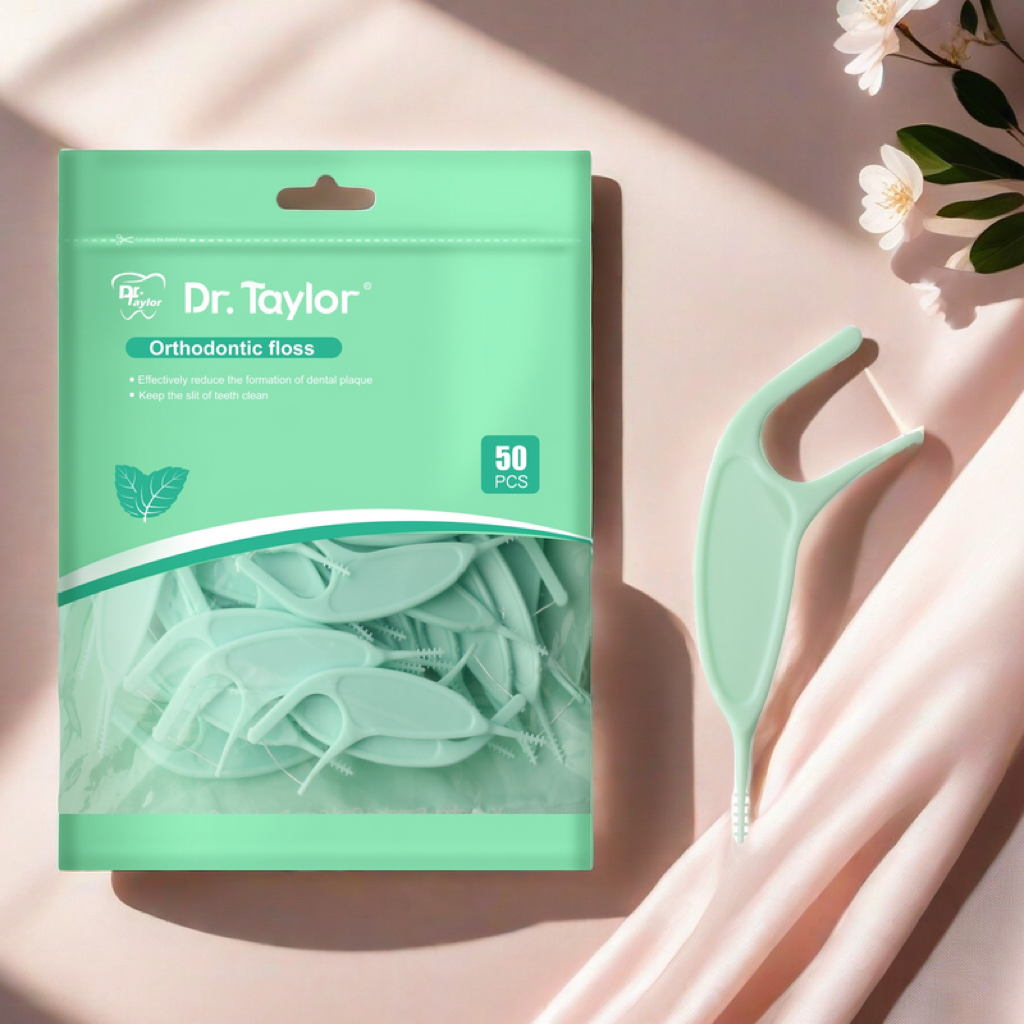 Orthodontic Dental Floss Picks 50pcs/Bag– Ready Stock | Low MOQ Custom Logo & Packaging