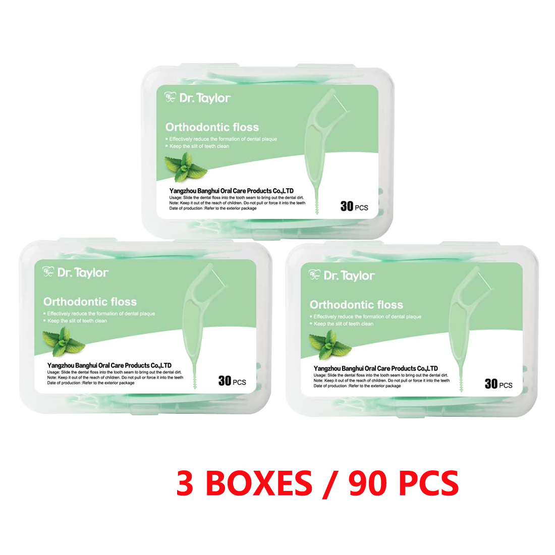 Orthodontic Dental Floss Picks 30pcs/Box – Ready Stock | Low MOQ Custom Logo & Packaging