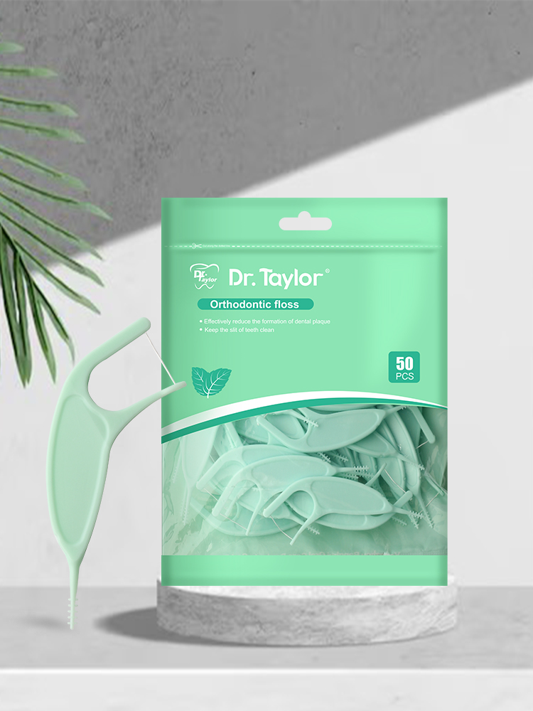 Orthodontic Dental Floss Picks 50pcs/Bag– Ready Stock | Low MOQ Custom Logo & Packaging