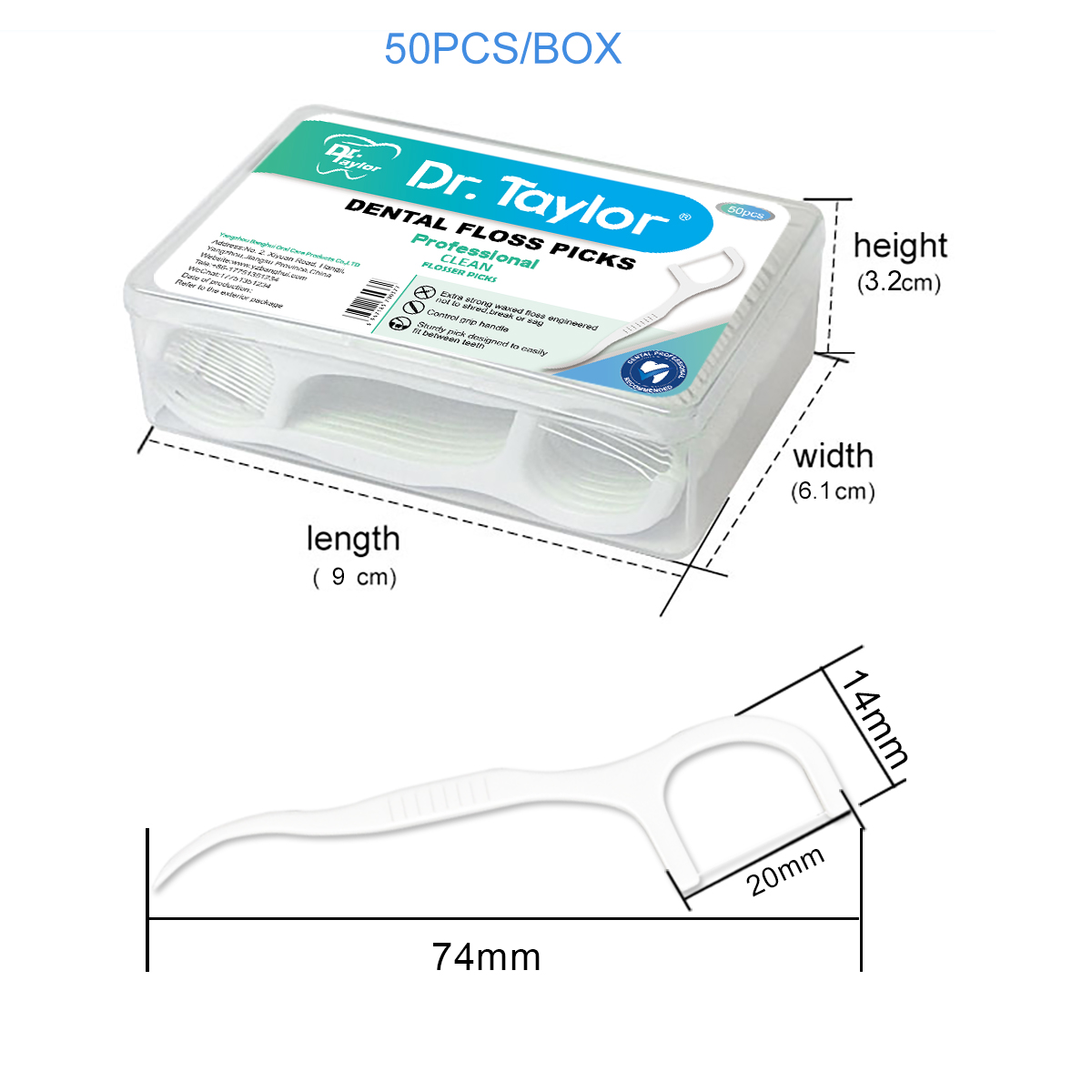 Wholesale UHMWPE Dental Floss Picks