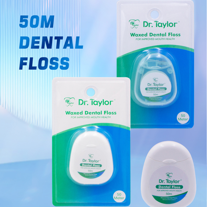 Customisable, private-label portable nylon or polymer ultra-fine dental floss rolls