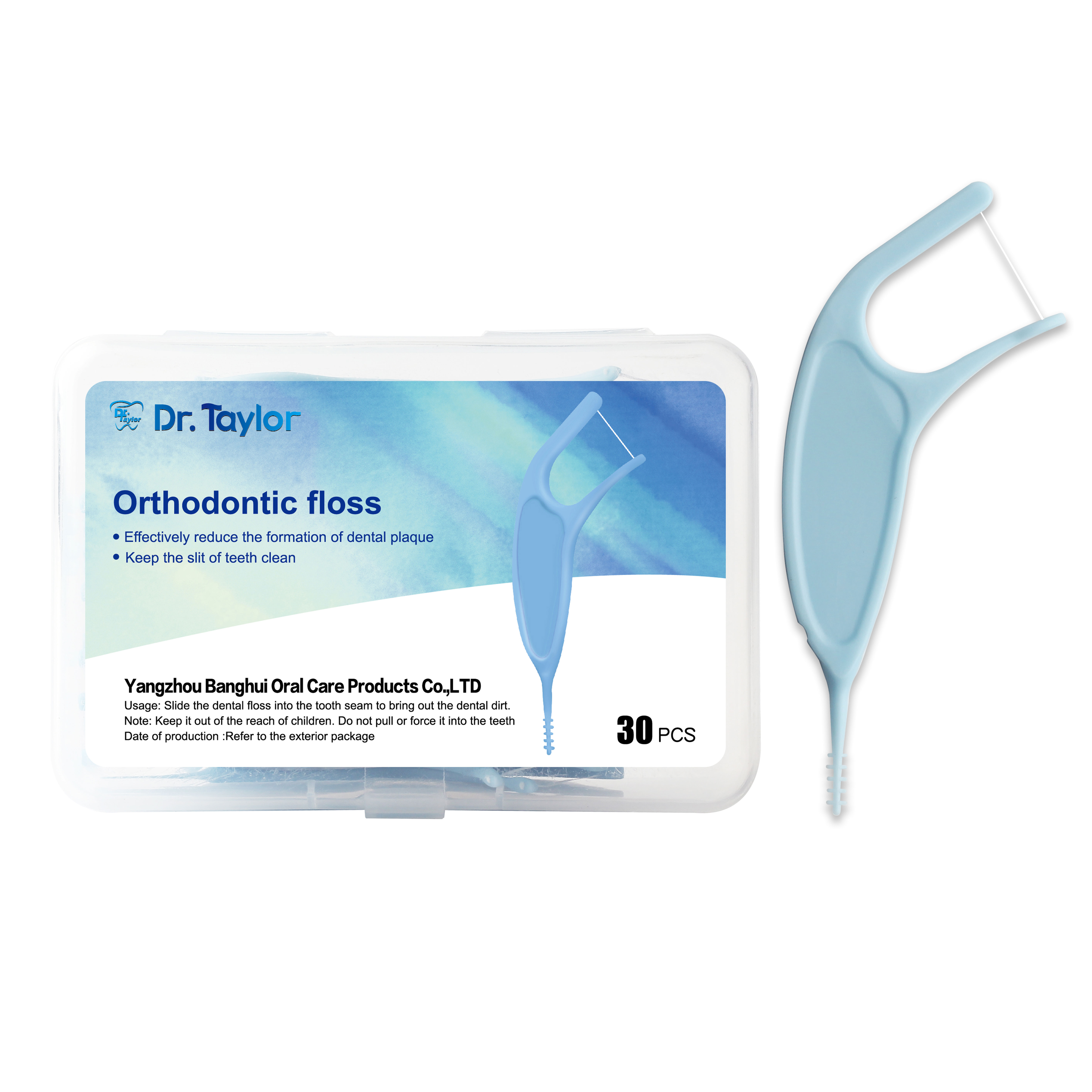 Orthodontic Dental Floss Picks 50pcs/Box – Ready Stock | Low MOQ Custom Logo & Packaging