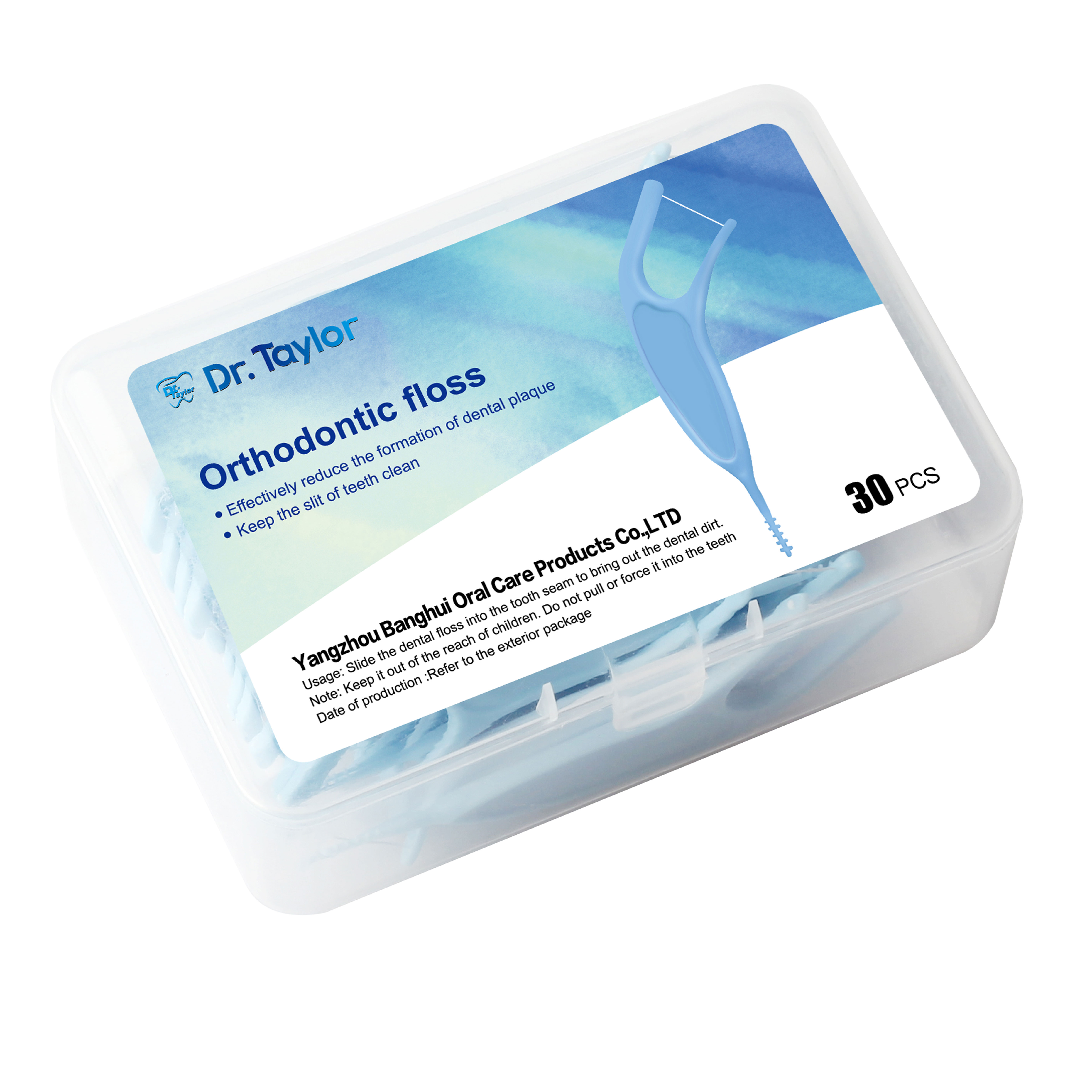 Orthodontic Dental Floss Picks 50pcs/Box – Ready Stock | Low MOQ Custom Logo & Packaging