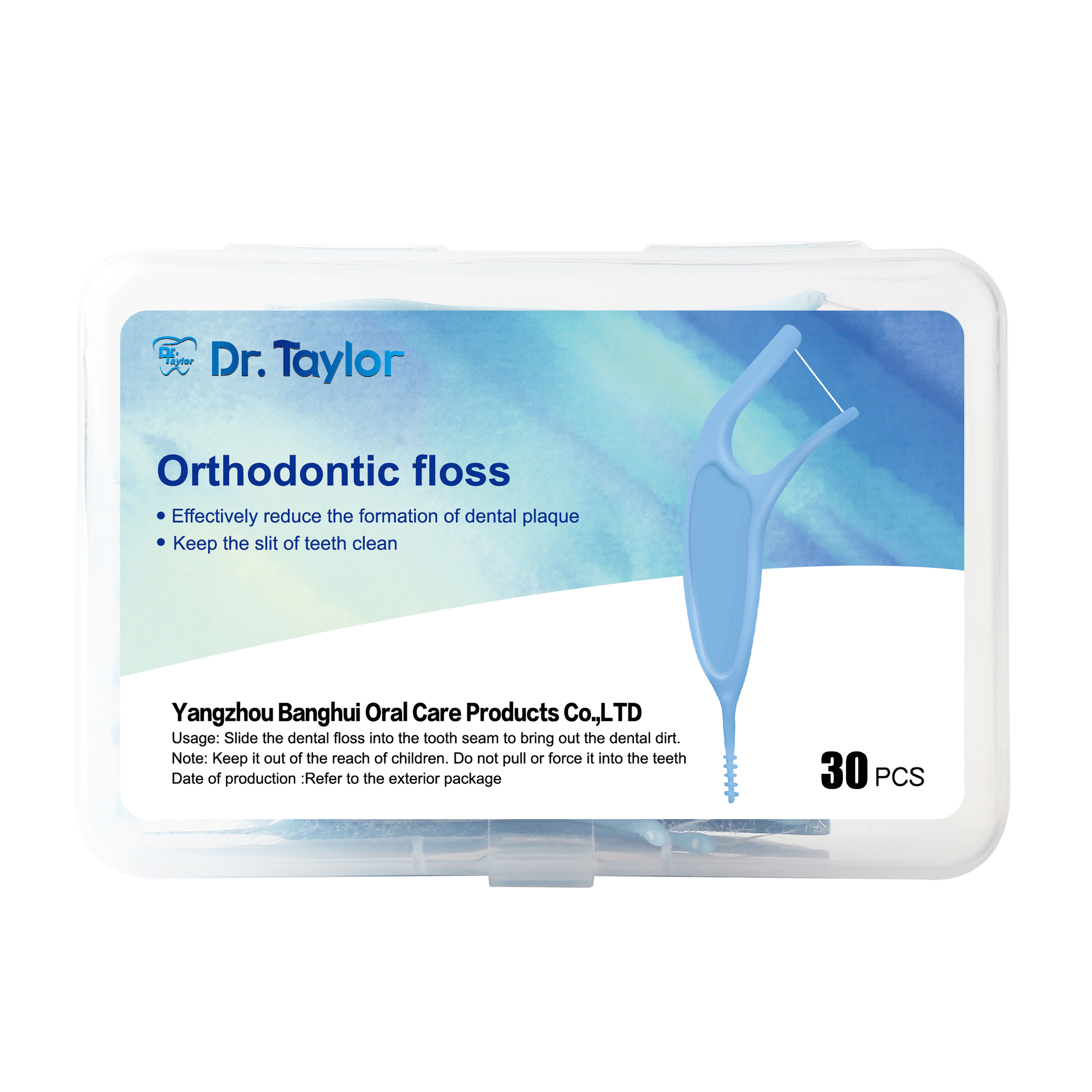 Orthodontic Dental Floss Picks 50pcs/Box – Ready Stock | Low MOQ Custom Logo & Packaging