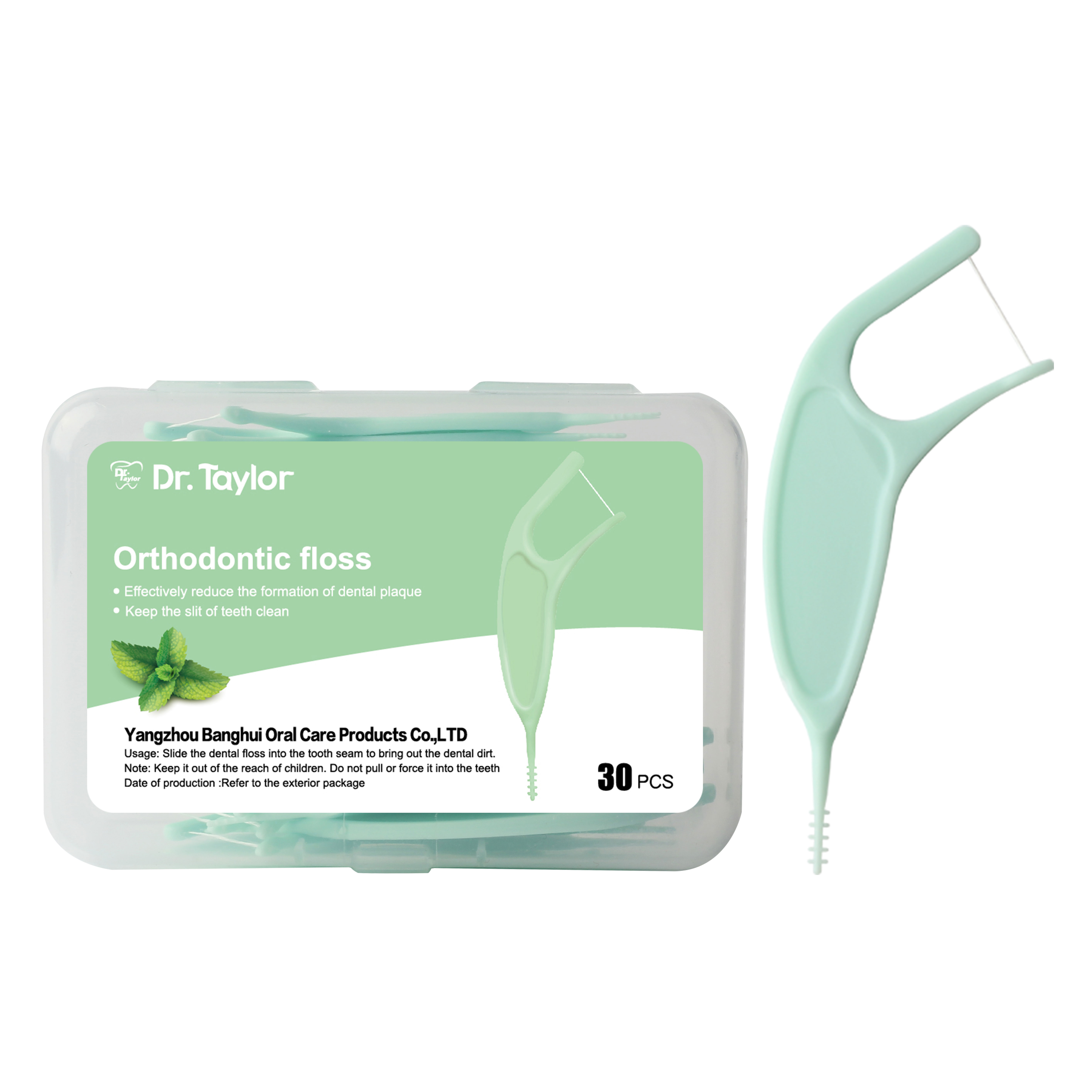Orthodontic Dental Floss Picks 50pcs/Box – Ready Stock | Low MOQ Custom Logo & Packaging