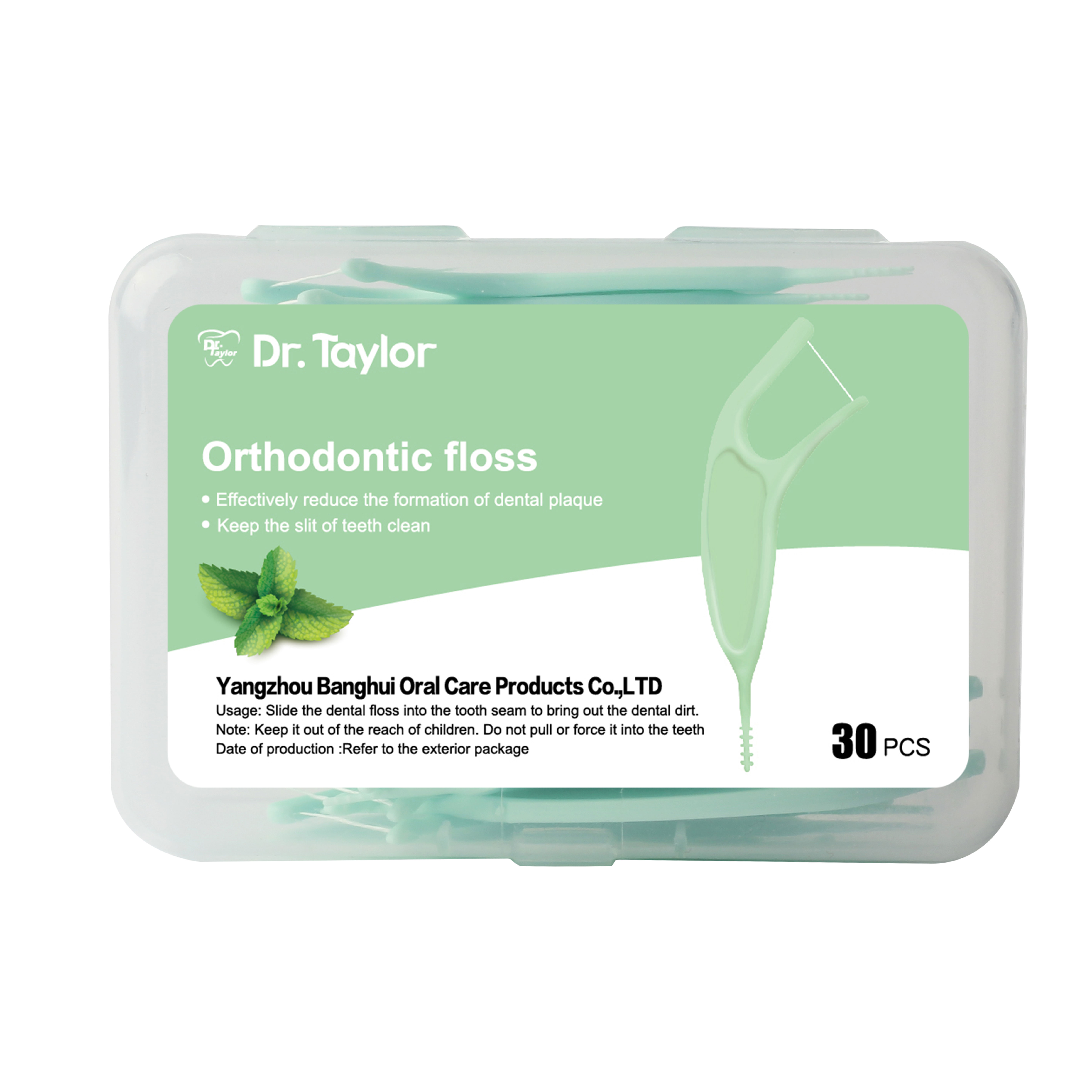 Orthodontic Dental Floss Picks 50pcs/Box – Ready Stock | Low MOQ Custom Logo & Packaging