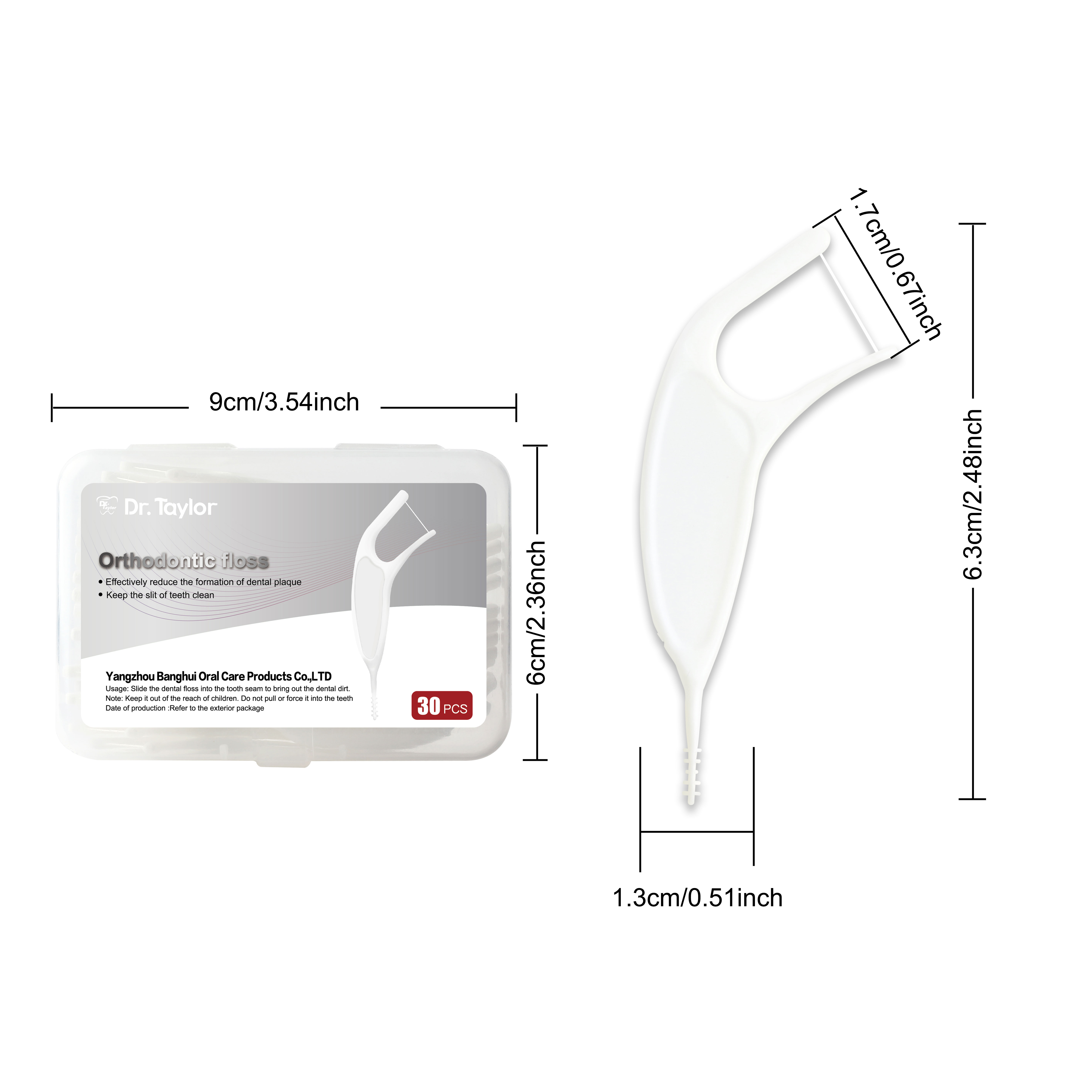 Orthodontic Dental Floss Picks 50pcs/Box – Ready Stock | Low MOQ Custom Logo & Packaging